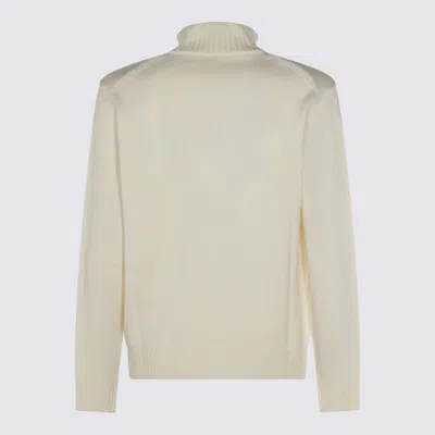 Zanone Minimalist Knit Sweater With Timeless Silhouette In Neutral