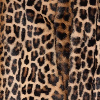 Saint Laurent Leopard Jacket In Animal Print