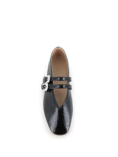 Le Monde Beryl Claudia Buckle-strap Ballet Flats In Black