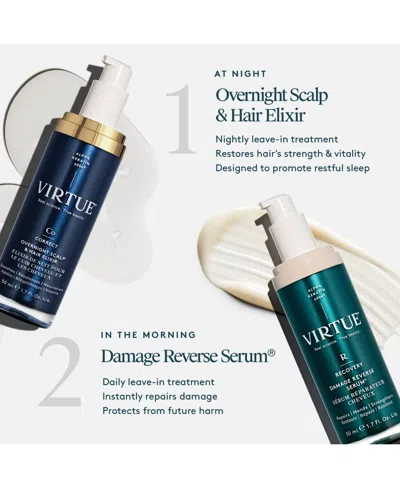 Virtue Overnight Scalp & Hair Elixir In Blue
