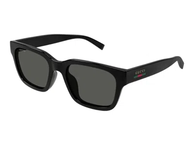 Pre-owned Gucci Square Sunglasses In Black Gray (gg1857sk/001)