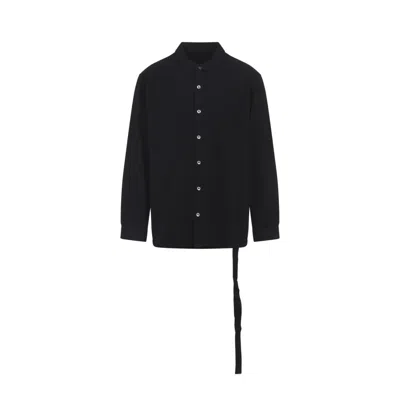Rick Owens Drkshdw Oversized Shirt With Chest Pockets And Long Sleeves In Black