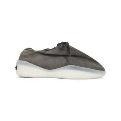 Fear Of God Suede Round Toe Sneakers With Rubber Sole In Gray