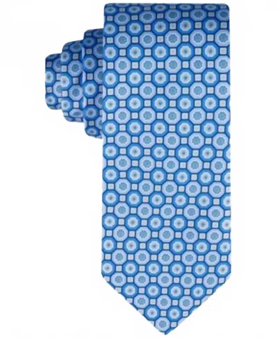 Tommy Hilfiger Men's Floral Medallion Tie In Bright Blue In Blue