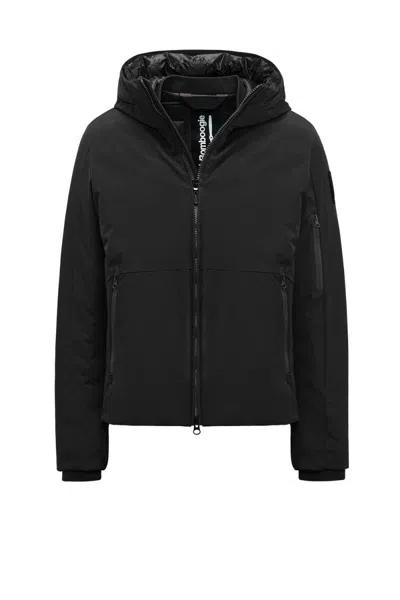 Bomboogie Extra-long Sleeveless Down Jacket In Black