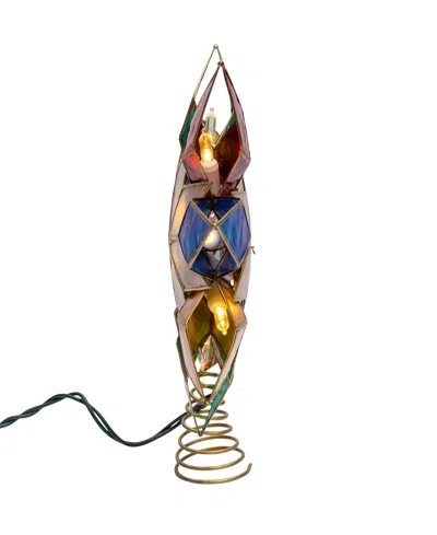 Kurt Adler 10-light Capiz Star Treetop In Multi