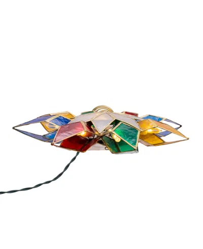 Kurt Adler 10-light Capiz Star Treetop In Multi