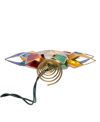 Kurt Adler 10-light Capiz Star Treetop In Multi