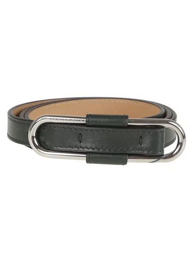 Polo Ralph Lauren Soft Lux Cow Leather Belt In Green