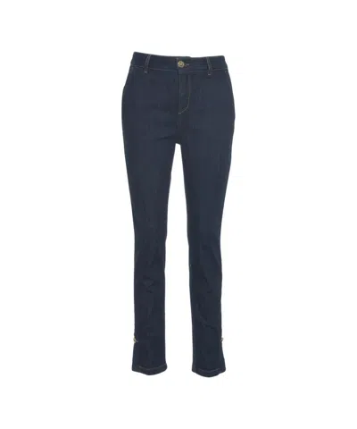 Liu •jo Slim-fit High-quality Denim Jeans In Blue