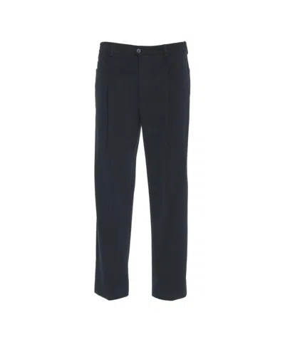 Briglia Bricklanes Chinos With Hidden Closure And Tailored Silhouette In Black