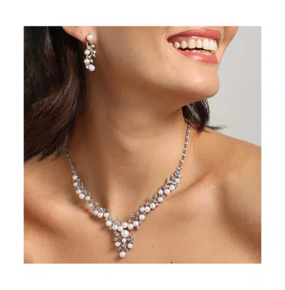 Sohi Women White Jewellery Set In Metallic