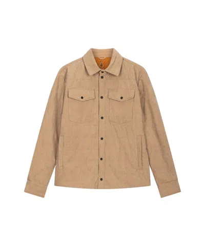 Save The Duck Quilted Corduroy Jacket With Kent Collar And Plumtech Insulation In Brown