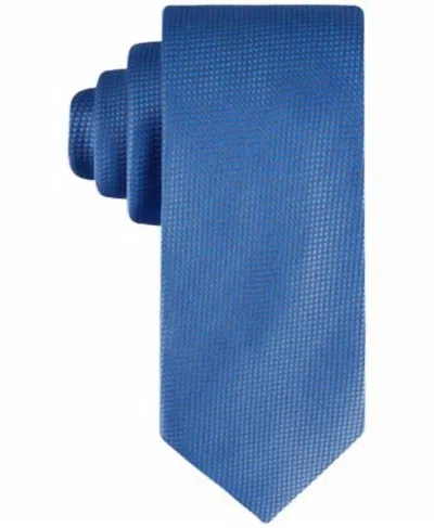 Tommy Hilfiger Men's Sergio Solid Tie In Bright Blue In Burgundy