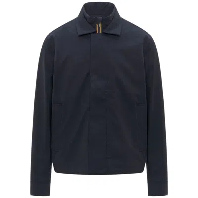 K-way Structured Short Jacket With Removable Vest In Blue