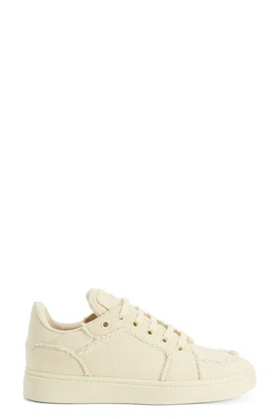 Giuseppe Zanotti Textured Fabric Sneakers With Integrated Laces In Multi