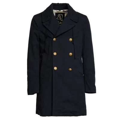 Sealup Genova Graphene Hooded Peacoat In Black