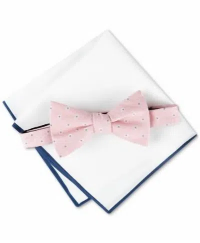 Tommy Hilfiger Men's Floral Bow Tie In Pink In White