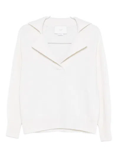 Vanisé Creamy Panna Sweater With Relaxed Fit In White