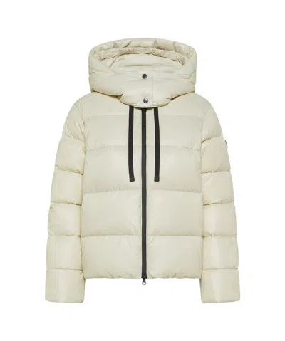 Peuterey Puffer Jacket With Horizontal Quilting In Neutral