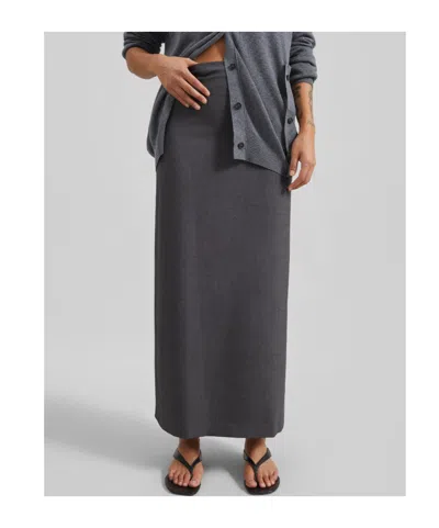 Loulou De Saison Zipper Skirt In Gray