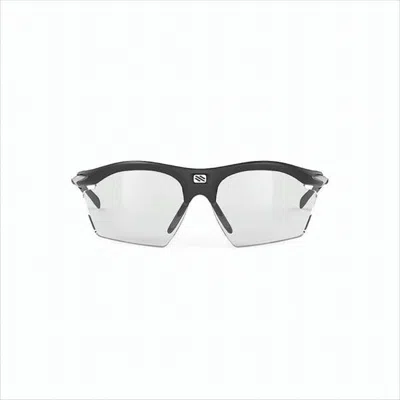 Rudy Project Wraparound Black  Sunglasses In Gray