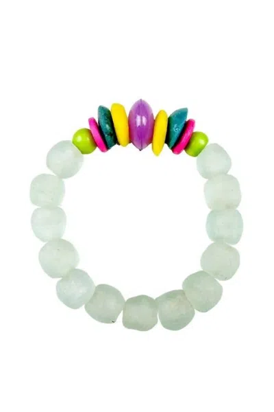 Twine & Twig Women's Intricate Stack Bracelet In Mist Calypso In Multi