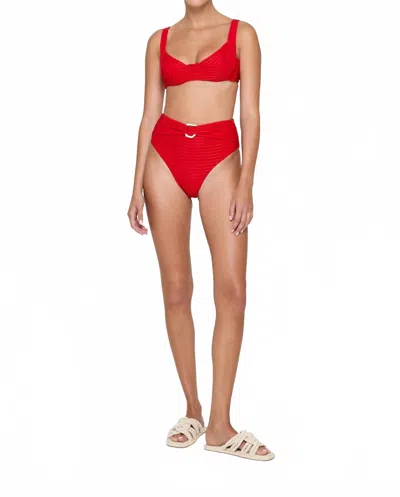 Revel Rey Women's Inez Bottom Bikini In Red In Red