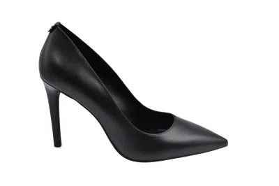 Michael Kors Laced Black Pumps With Glossy Finish And Pointed Toe In Black
