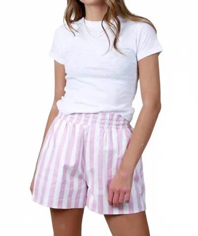 Aureum Striped Boxer Short In Pink In Multi