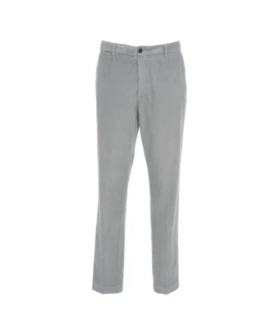 Briglia Soft Grey Corduroy Trousers With Timeless Elegance In Gray