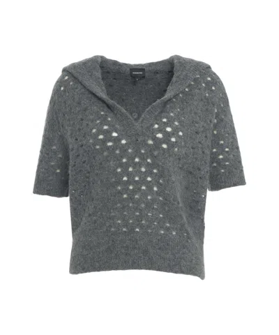 Herskind Bacon' Knitted Pullover In Gray