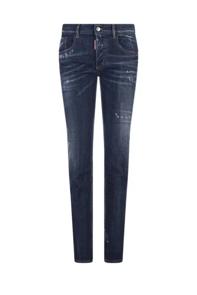 Dsquared2 Blue Denim Jeans In Blue