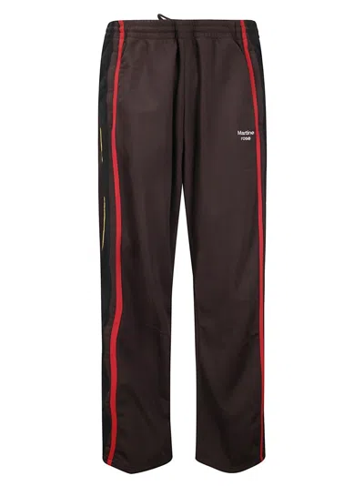 Martine Rose Wide Leg Track Pants In Black