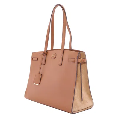 Tory Burch Tigers Eye Robinson Satchel In Pink