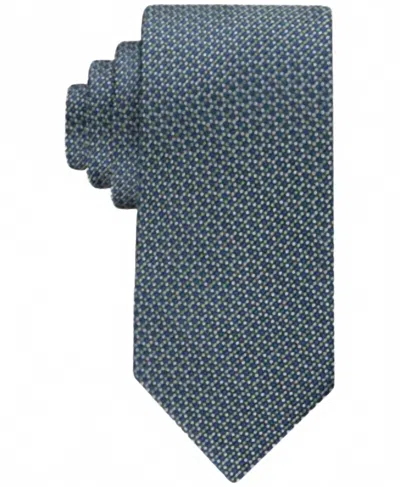Tommy Hilfiger Men's Classic Floral Dot Tie In Medium Green In Green