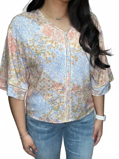 Charlie B Reese Printed Blouse In Multi In Multi