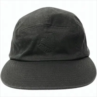Kijima Takayuki Structured Black Five-panel Cap With Adjustable Strap In Gray