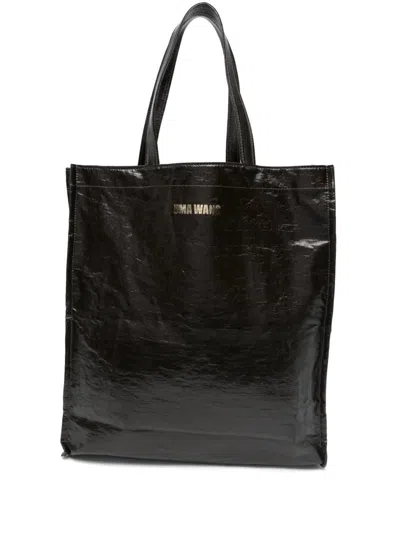 Uma Wang Small Shopping Bag Canvas In Black