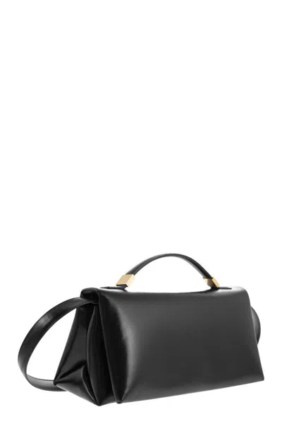 Marni Borsa A Mano Prisma In Pelle Nera Donna In Black