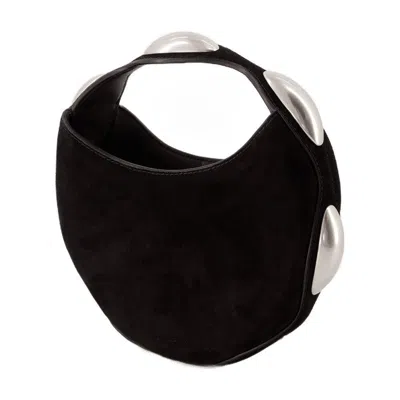 Alexander Wang Dome Circular Top Handle Bag In Black