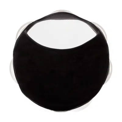 Alexander Wang Dome Circular Top Handle Bag In Black