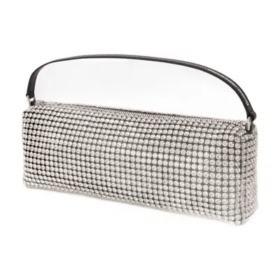 Alexander Wang Rectangular Heiress Handbag In Silver