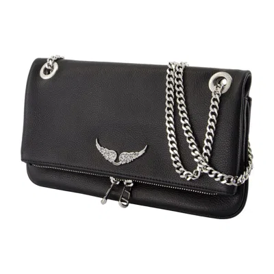 Zadig & Voltaire Rock Ii Wallet On Chain In Black