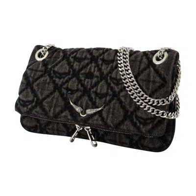 Zadig & Voltaire Zadig&voltaire Wallet On Chain Rock Ii In Gray