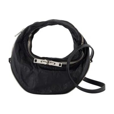 Alexander Wang Twist Mini Bag Shoulder Bag In Black Leather In Black