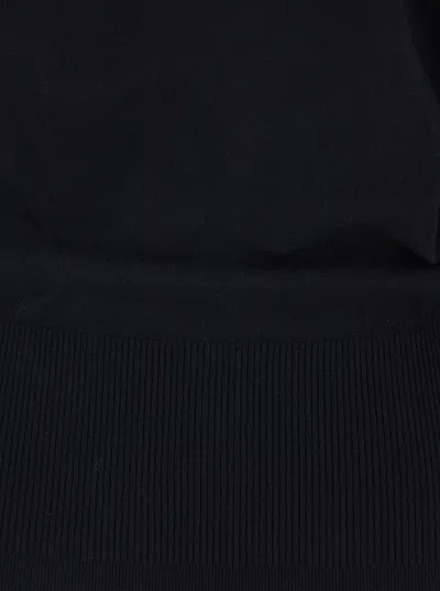 Simkhai Lavina Black Draped Off-shoulder Sweater In Wool Blend Woman In Black