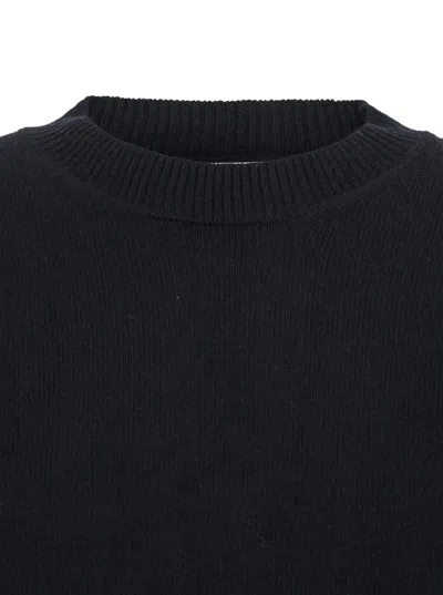 Grifoni Ribbed Crew-neck Sweater In Black