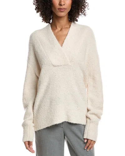 Vince Shawl Sweater In White