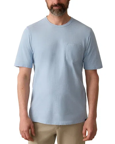 Faherty Indigo Pocket T-shirt In Blue